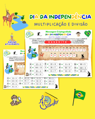 Mensagem Criptografada do Dia da Independência - Multiplicação e Divisão de Naturais