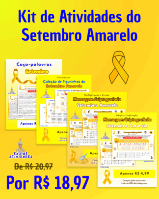 Kit de Atividades do Setembro Amarelo