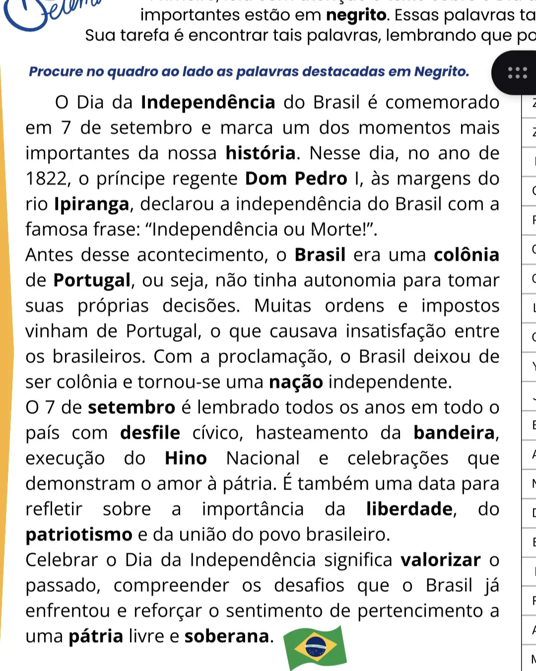 Caça-palavras do Dia da Independência - Imagem 2