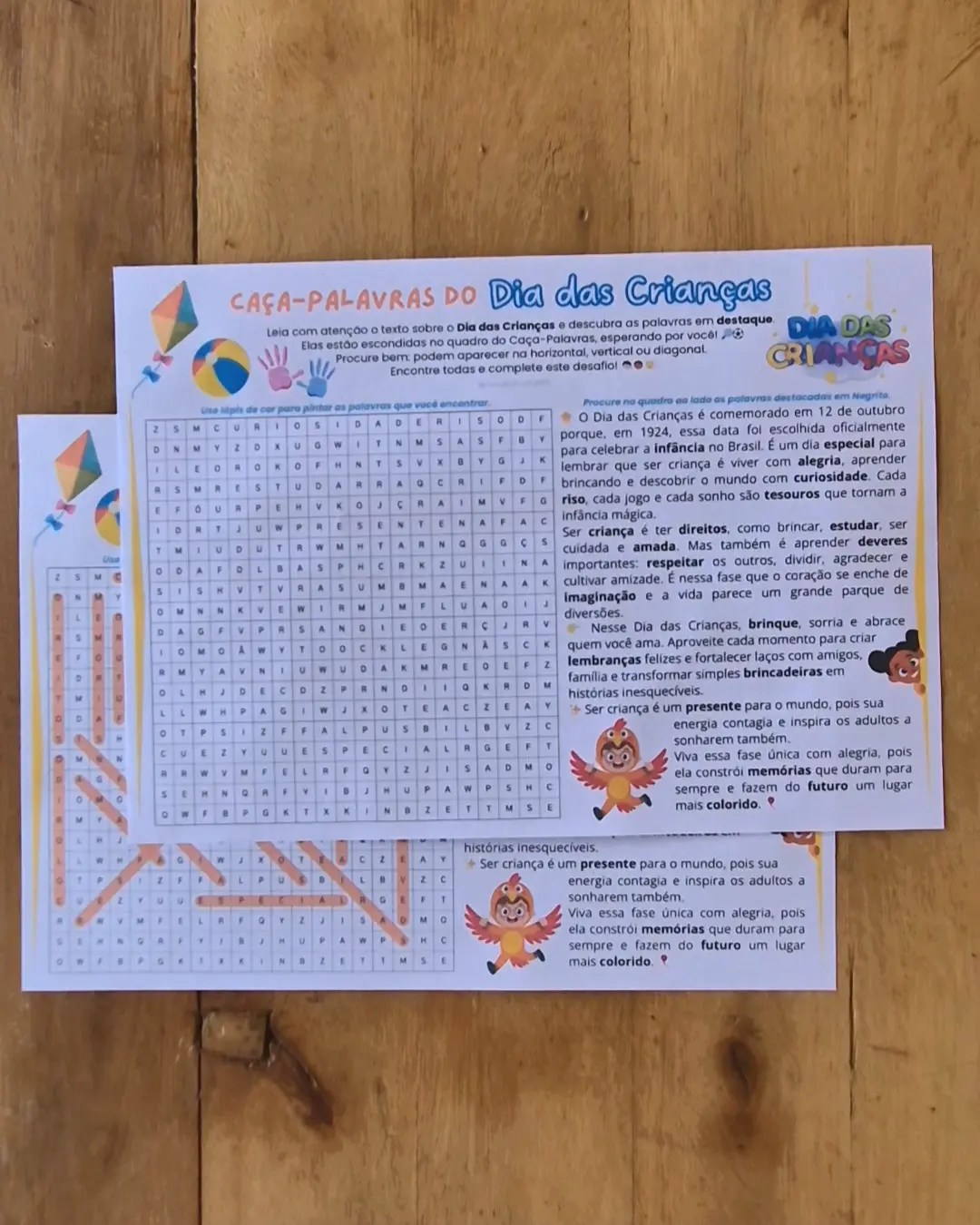 Caça-palavras do Dia das Crianças - Imagem 3