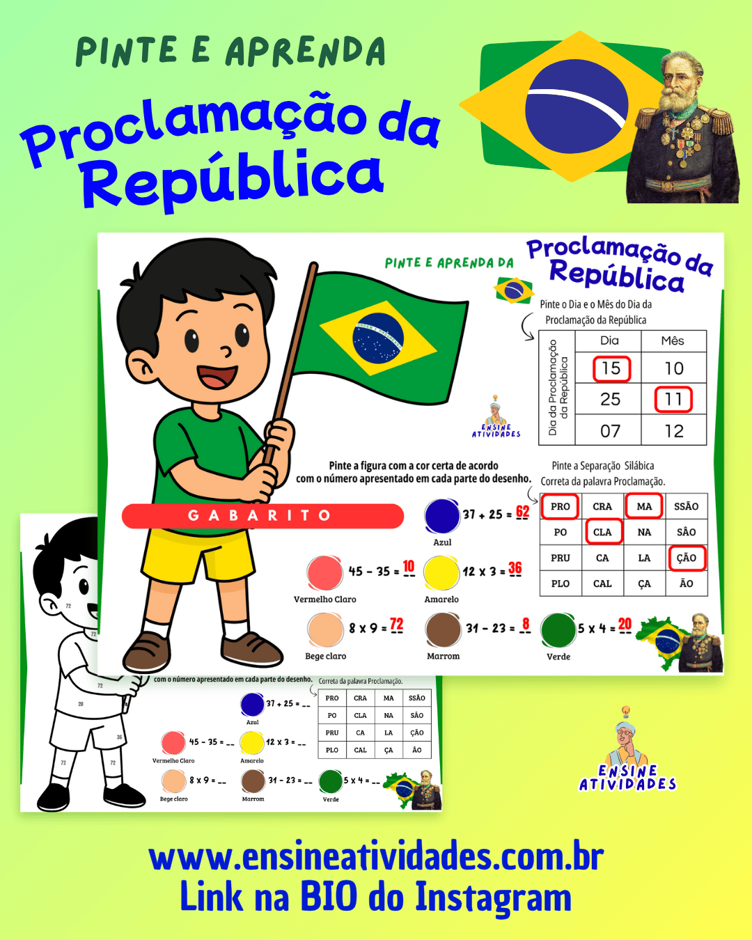 Pinte e Aprenda da Proclamação da República