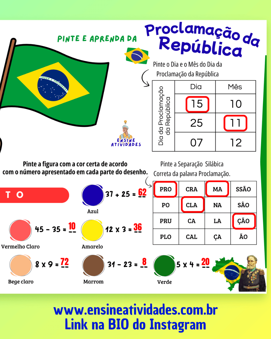 Pinte e Aprenda da Proclamação da República - Imagem 2