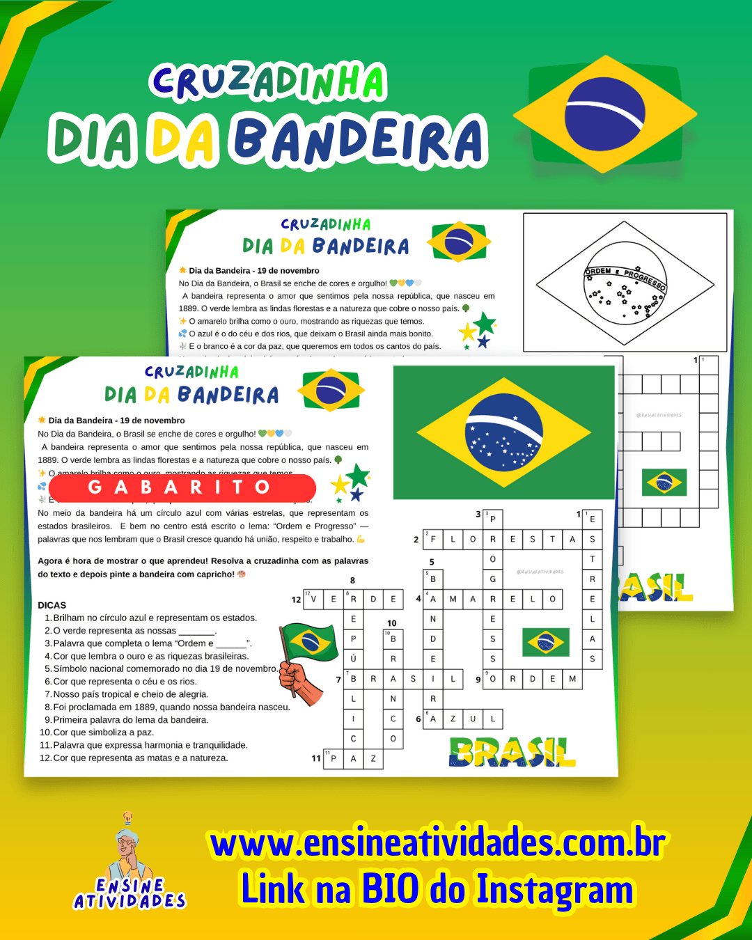 Cruzadinha do Dia da Bandeira