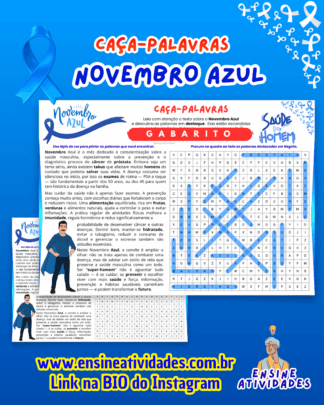 Caça-palavras do Novembro Azul