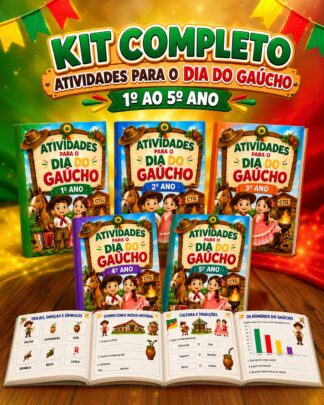 Kit Completo de Atividades para o Dia do Gaúcho - Anos Iniciais - 1º ao 5º ano
